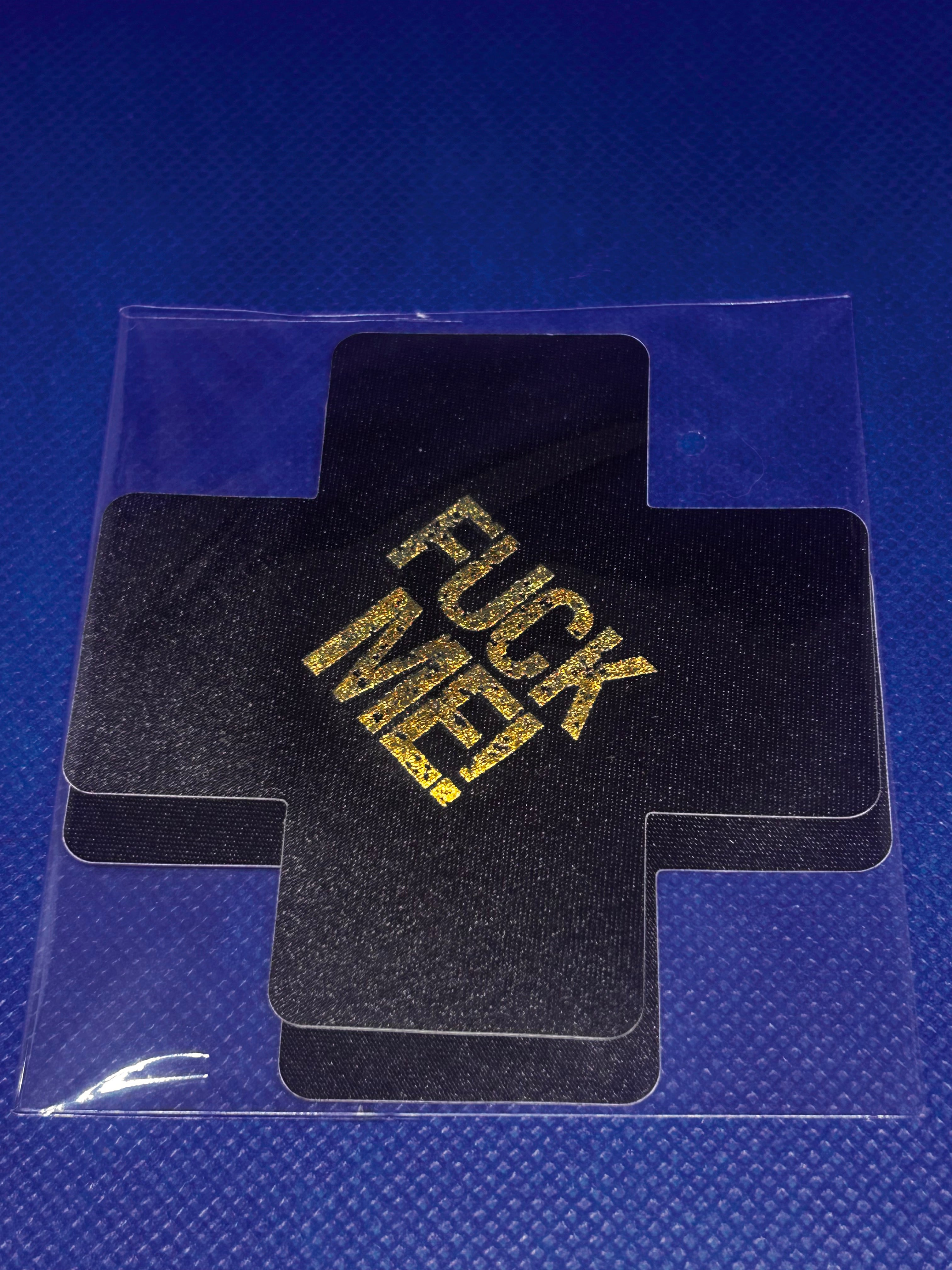 F*ck Me! Gold Glitter Cross Pasties