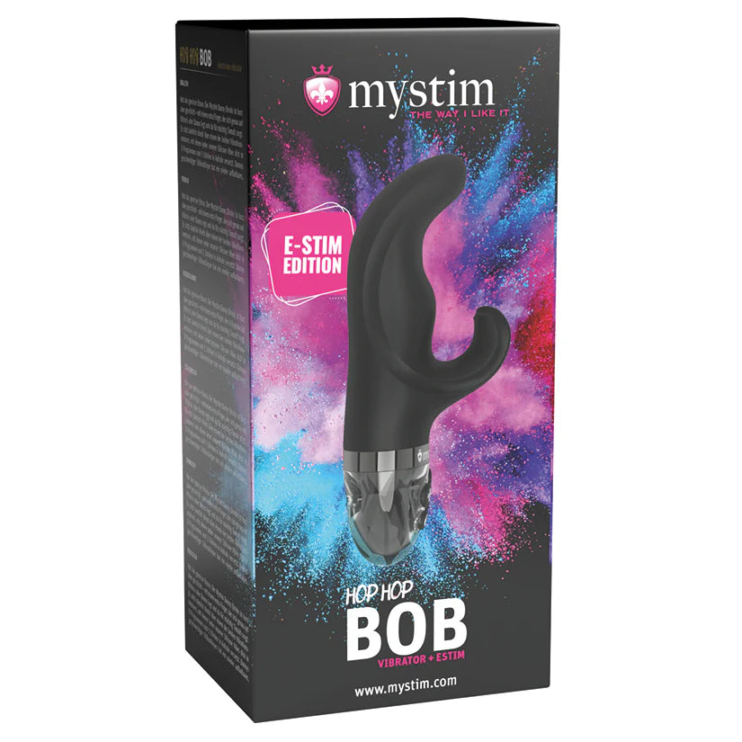 Mystim Hop Hop Bob Estim Vibrator-Black ￼