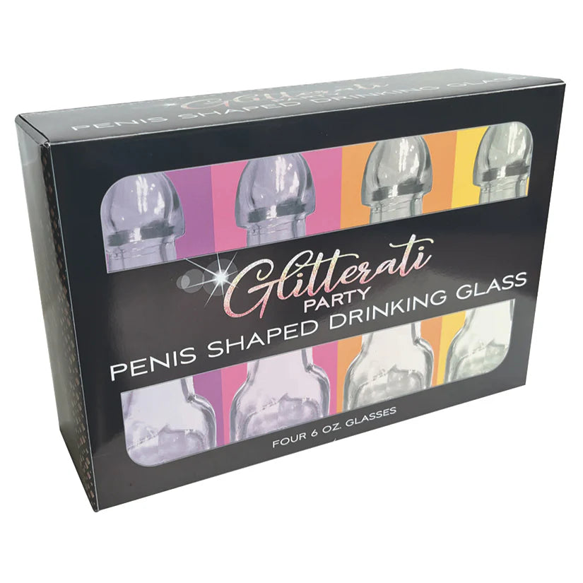 Penis Shaped Drinking Glasses Set of 4