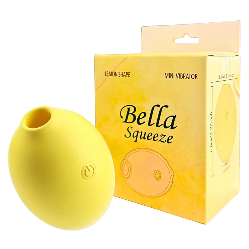 Bella Squeeze Lemon Shaped Mini Vibrator - Discreet & Portable Pleasure Toy