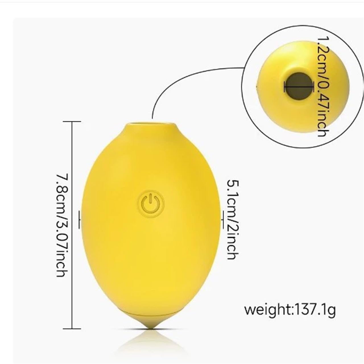 Bella Squeeze Lemon Shaped Mini Vibrator - Discreet & Portable Pleasure Toy