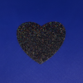 Black Glitter Heart Pasty