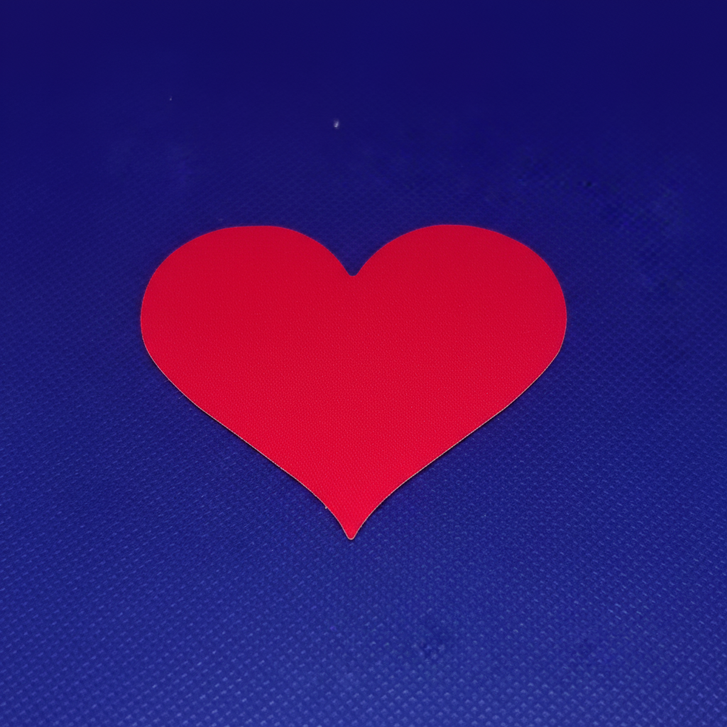 Solid Red Heart Pasty